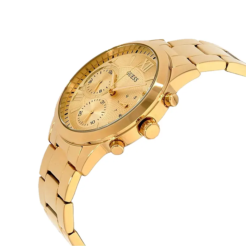 Guess Solar Yellow Gold-tone Ladies Watch- W1070L2